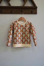 Load image into Gallery viewer, 1-3yr Retro Rainbows Grow With Me Slouchy Dolman