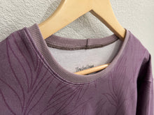 Load image into Gallery viewer, 9-12 Year Purple Leaves Grow With Me Slouchy Dolman