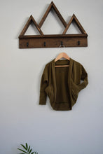 Load image into Gallery viewer, 1-3 Year Army Green Cocoon Cardigan