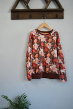 Load image into Gallery viewer, 9-12 Grow With Me Floral Rust Slouchy Dolman