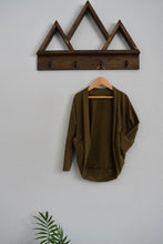 Load image into Gallery viewer, 6-9 Year Army Green Cocoon Cardigan